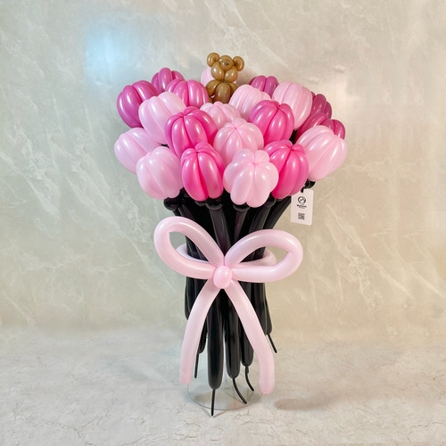 black×pink balloon bouquet(XL)[5]