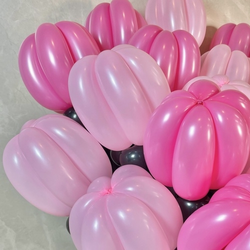 black×pink balloon bouquet(L)[2]