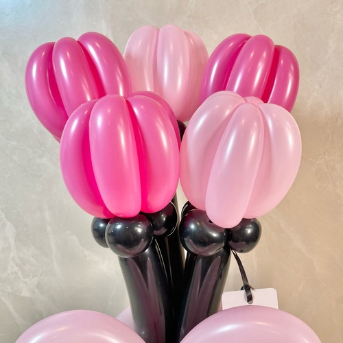 black×pink balloon bouquet[5]