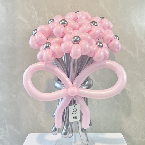 pink×silver balloon bouquet(M)