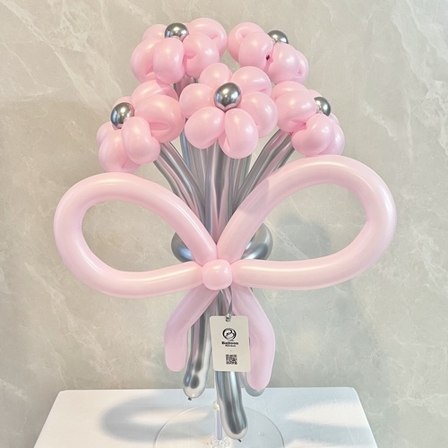 pink×silver balloon bouquet[4]