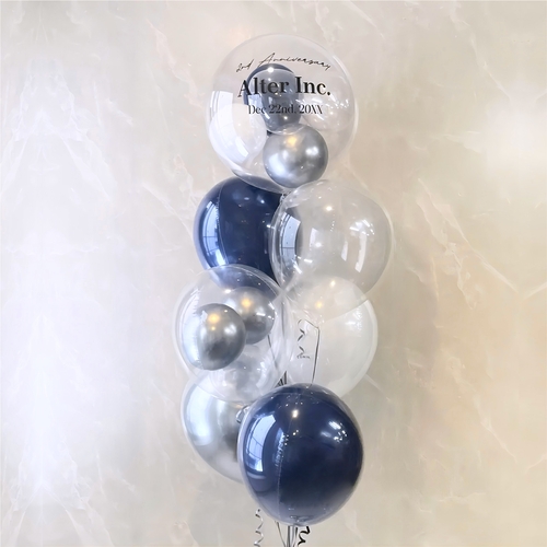 Crystal navyblue stylish balloon