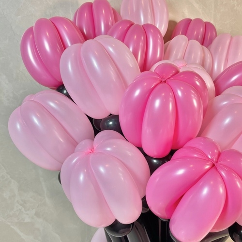 black×pink balloon bouquet(XL)[2]