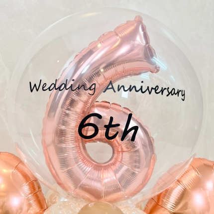 Happy Cafe Timeナンバーバルーンベース