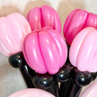 black×pink balloon bouquet