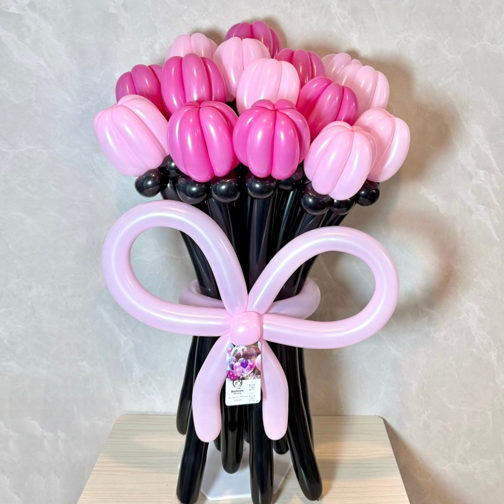 black×pink balloon bouquet(L)