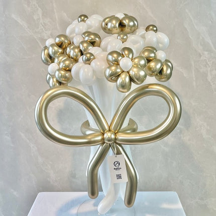 white×goldballoonbouquet(M)