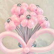 pink×silverballoonbouquet