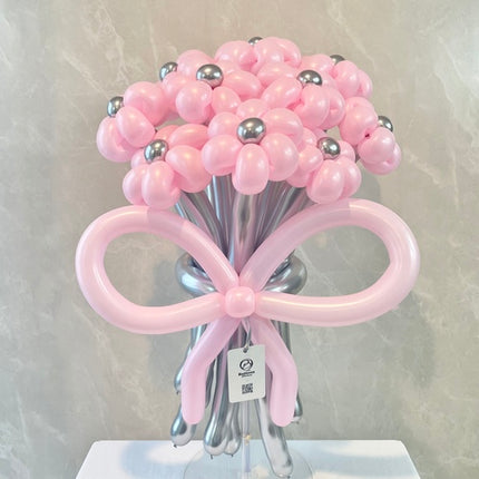 pink×silverballoonbouquet(M)