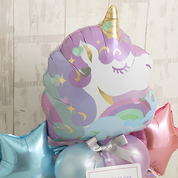 パステルユニコーンバルーンキューブボックス