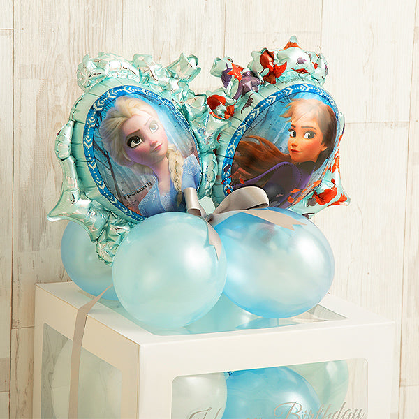 アナとエルサのバルーンキューブボックス