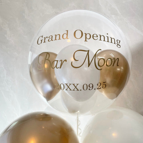 ゴールド×ホワイトスタンディングバルーン