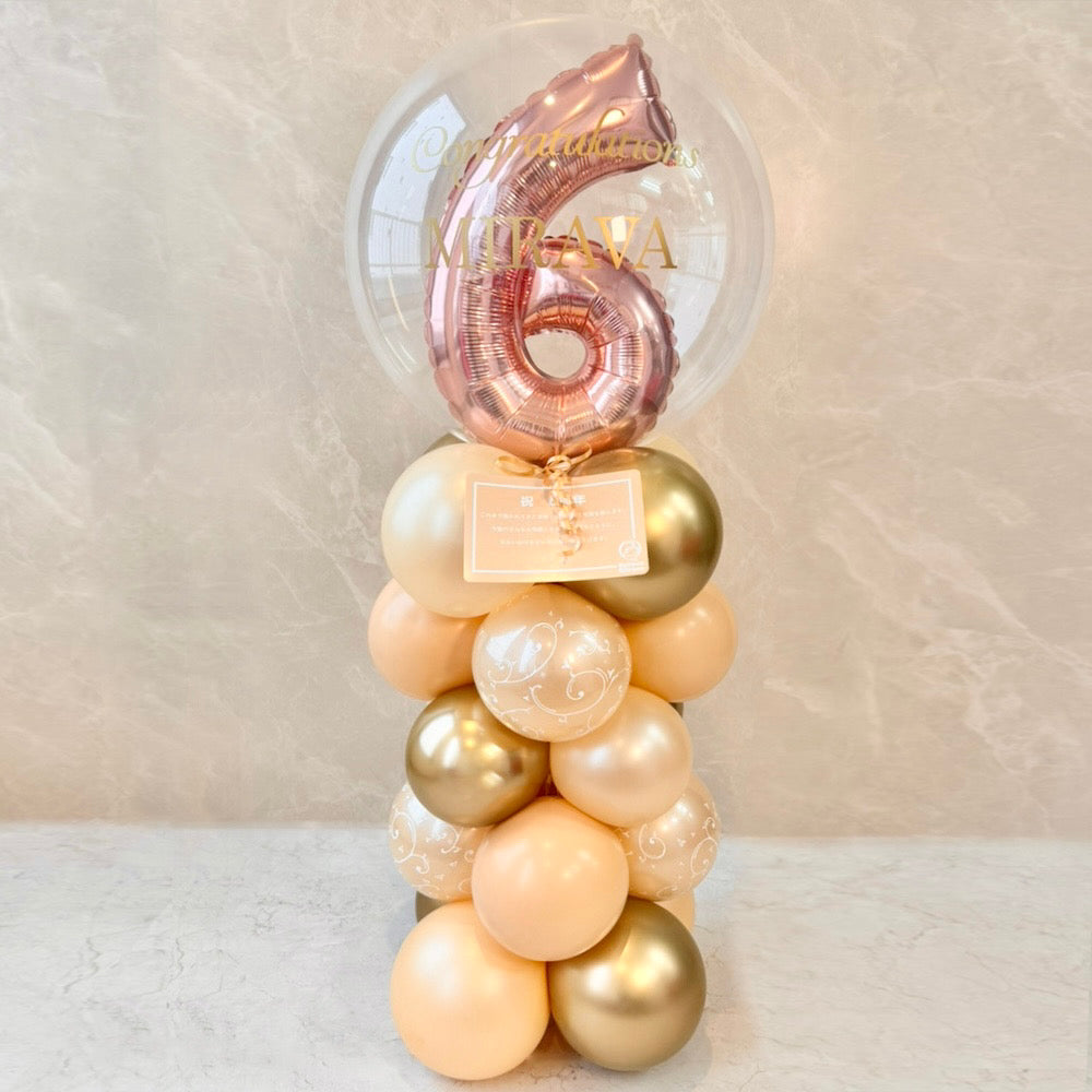 大人可愛いを叶えるローズゴールドナンバーミディアムスタンド