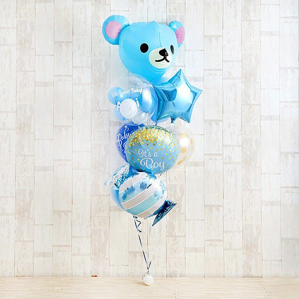 Cutie PinkeyBearでベビーシャワー （ブルー）