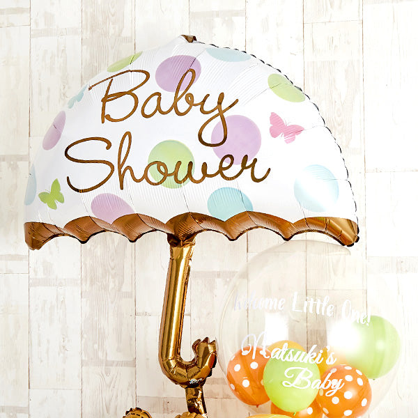キュートなテディベアーがひょっこり顔を出すBaby Shower