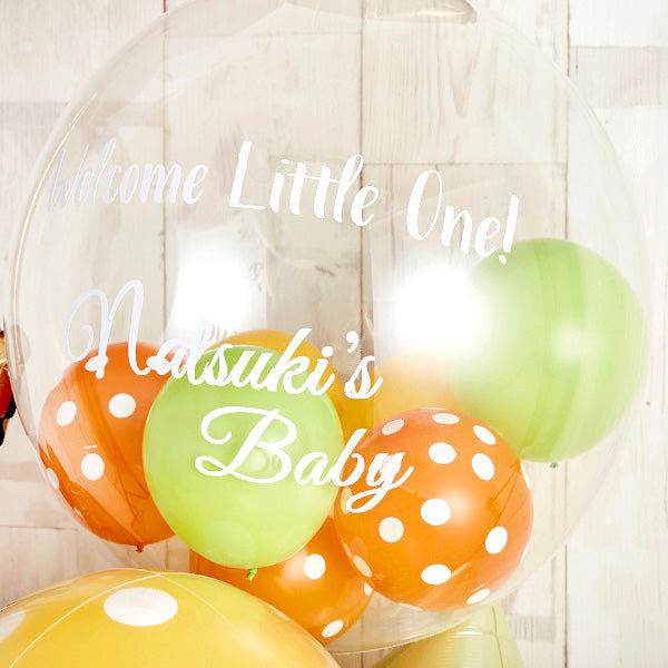 キュートなテディベアーがひょっこり顔を出すBaby Shower