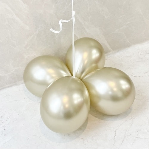 パールホワイトゴールド×ハートアレンジ