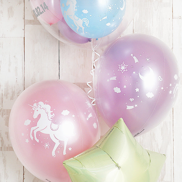 夢見るパステルユニコーンpresent box Balloon