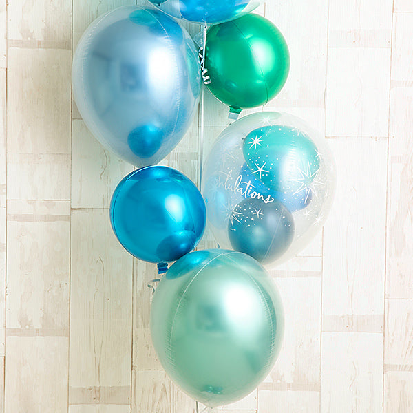 エメラルドグリーン＆サファイアブルーでCongratulations！