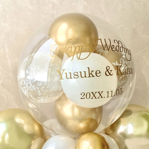 高級感あふれるツートンバルーンベース