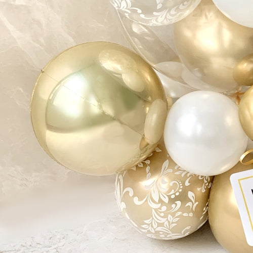 高級感あふれるツートンバルーンベース