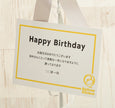 ピンク×シルバーのクールキュートBirthday Balloon