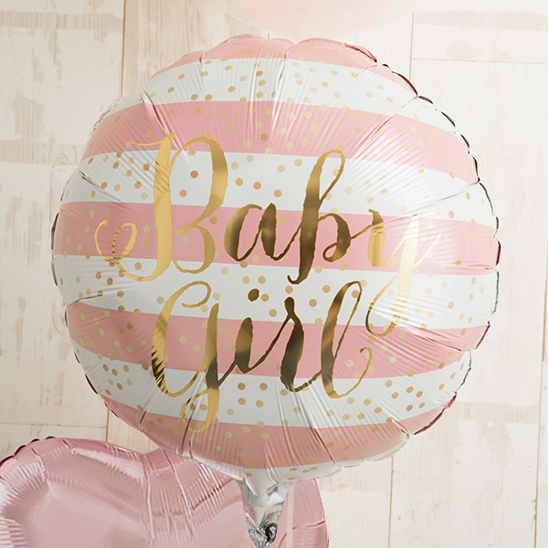 明るいピンクでWelcome Baby Girl