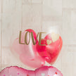 ピンクグラデーションでI LOVE YOU