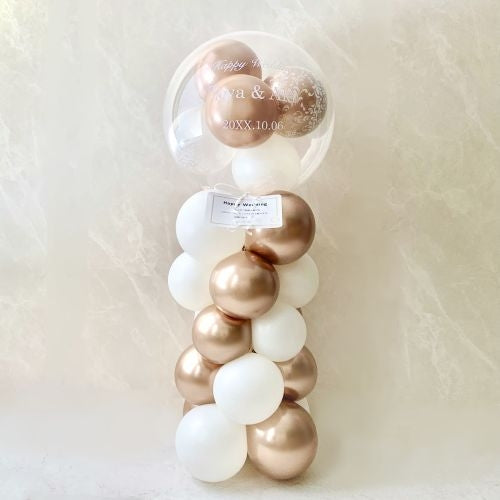 エレガントローズゴールドバルーンスタンディング