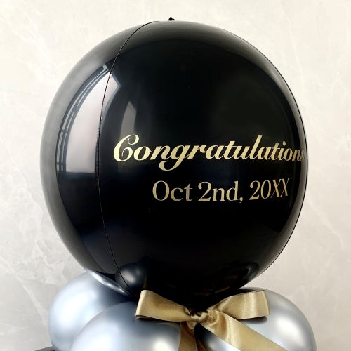 マットモノトーンバルーンキューブボックス