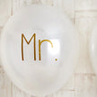 シンプルゴールドMr.&Mrs. Wedding