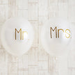 シンプルゴールドMr.&Mrs. Wedding