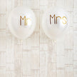 シンプルゴールドMr.&Mrs. Wedding