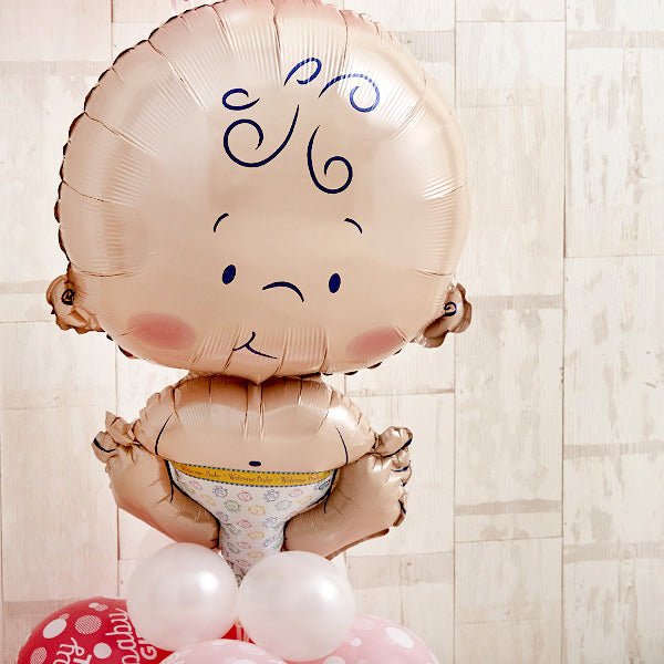 BABYバルーンでお祝いするPink Baby Shower