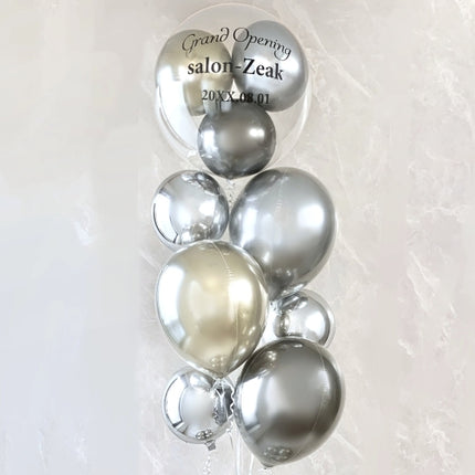 ゴールド・シルバーメタリックでシックなスタンディングアレンジ