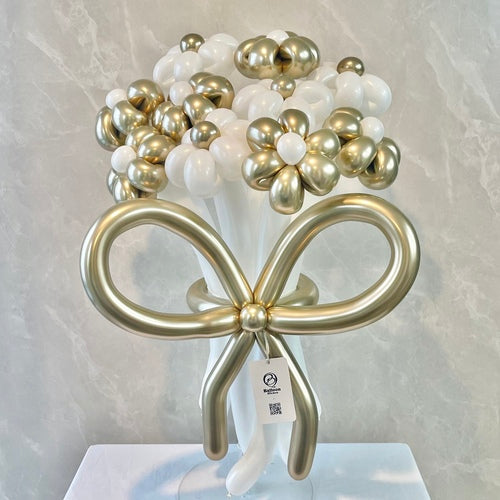 white×goldballoonbouquet(M)