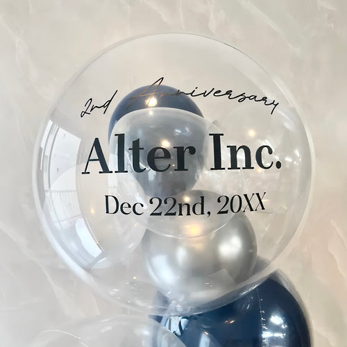 Crystal navyblue stylish balloon