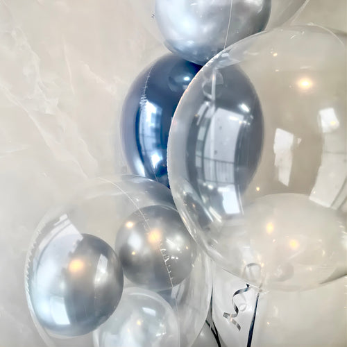 Crystal navyblue stylish balloon