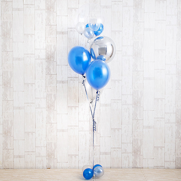 ブルー×煌めきの美しいコントラスト