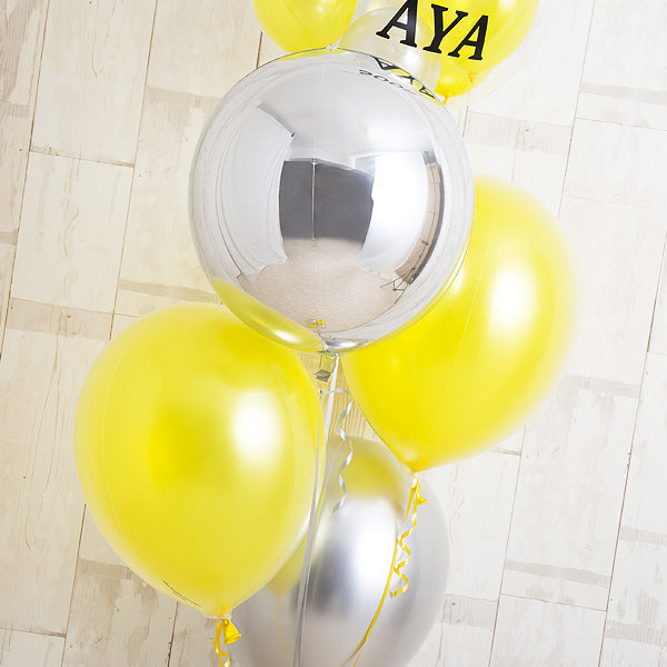 イエロー×メタリックのスタイリッシュアレンジ