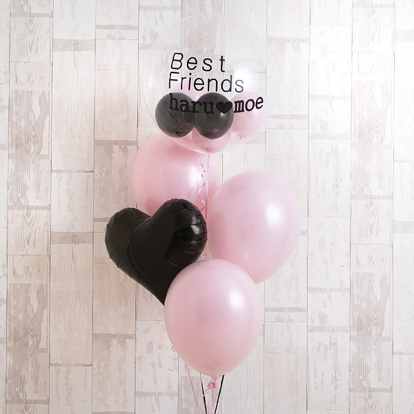 Pink×Black Balloon