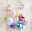 パステルカラーでふわふわHappy&Twinkleバルーン