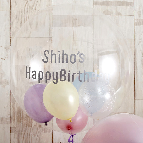 パステルカラーでふわふわHappy&Twinkleバルーン