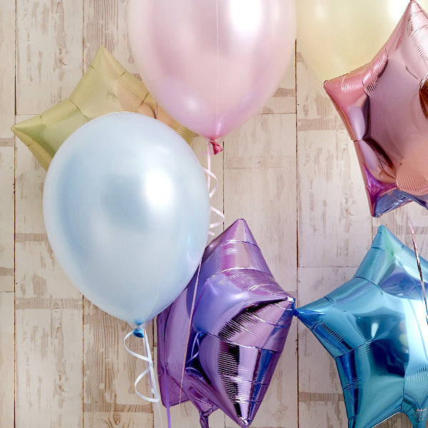 パステルカラーでふわふわHappy&Twinkleバルーン