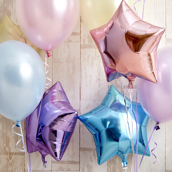 パステルカラーでふわふわHappy&Twinkleバルーン