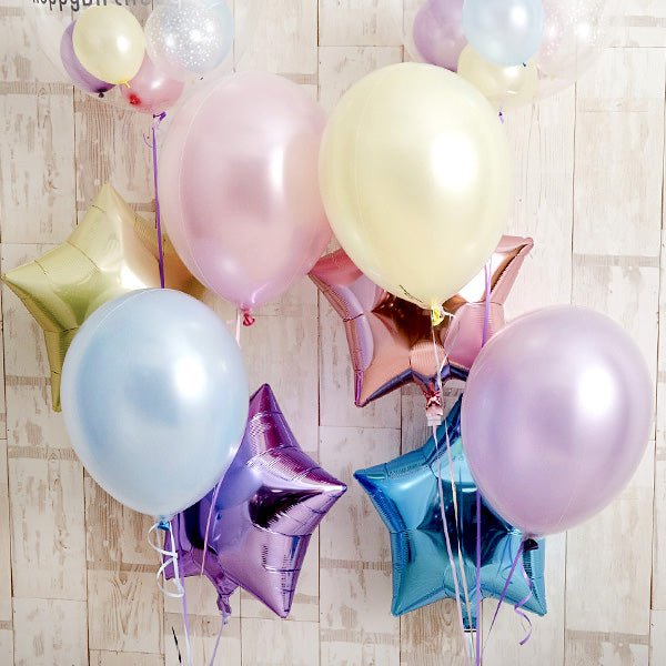 パステルカラーでふわふわHappy&Twinkleバルーン