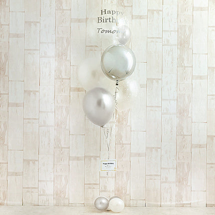 永遠の輝きを思わせる、白×銀アレンジ！