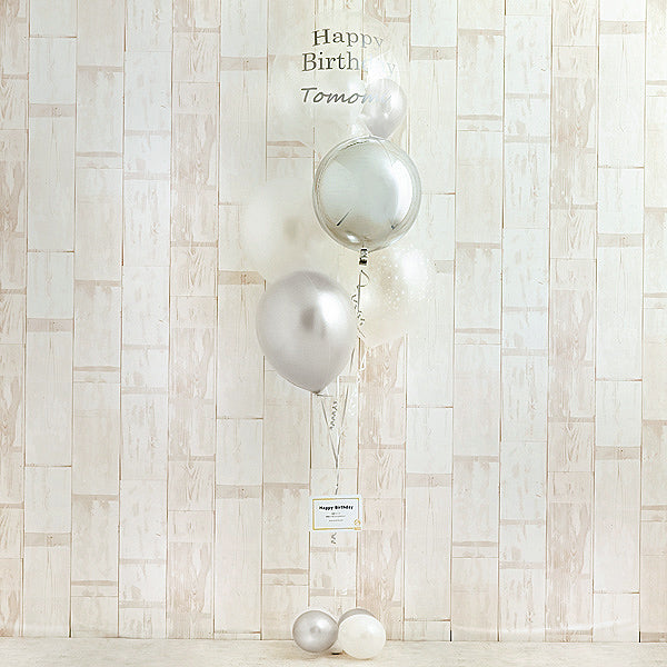 永遠の輝きを思わせる、白×銀アレンジ！