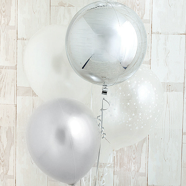 永遠の輝きを思わせる、白×銀アレンジ！