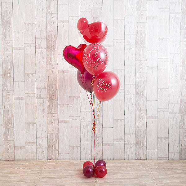 愛を伝える、レッドグラデーションバルーン！